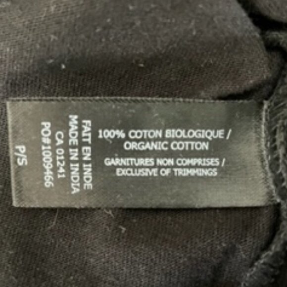 ICONE for Simons SS Faux Turtleneck Top w Cross Stitched Heart Black + Red Sz S - Picture 6 of 10